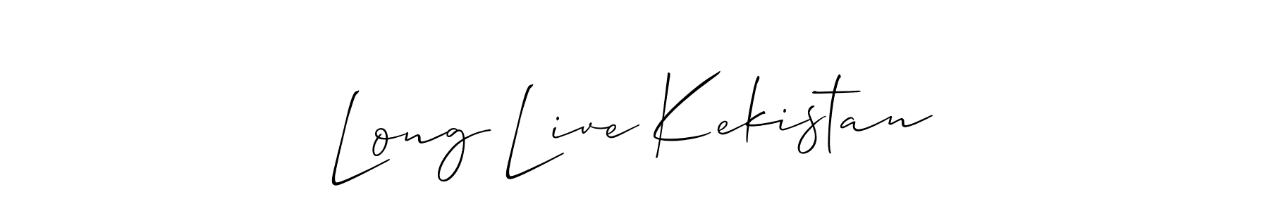 How to make Long Live Kekistan name signature. Use Allison_Script style for creating short signs online. This is the latest handwritten sign. Long Live Kekistan signature style 2 images and pictures png