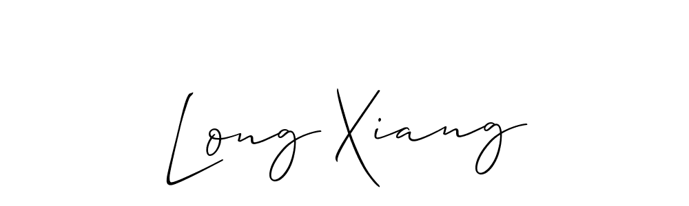 You should practise on your own different ways (Allison_Script) to write your name (Long Xiang) in signature. don't let someone else do it for you. Long Xiang signature style 2 images and pictures png