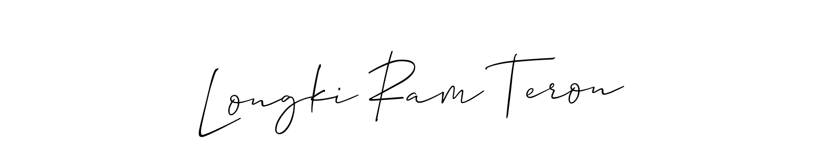 How to make Longki Ram Teron signature? Allison_Script is a professional autograph style. Create handwritten signature for Longki Ram Teron name. Longki Ram Teron signature style 2 images and pictures png