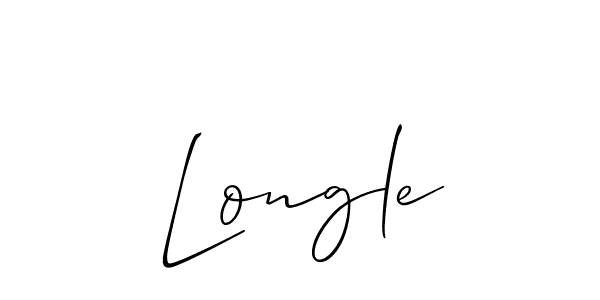 Allison_Script is a professional signature style that is perfect for those who want to add a touch of class to their signature. It is also a great choice for those who want to make their signature more unique. Get Longle name to fancy signature for free. Longle signature style 2 images and pictures png