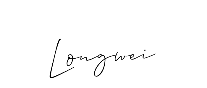 Similarly Allison_Script is the best handwritten signature design. Signature creator online .You can use it as an online autograph creator for name Longwei. Longwei signature style 2 images and pictures png