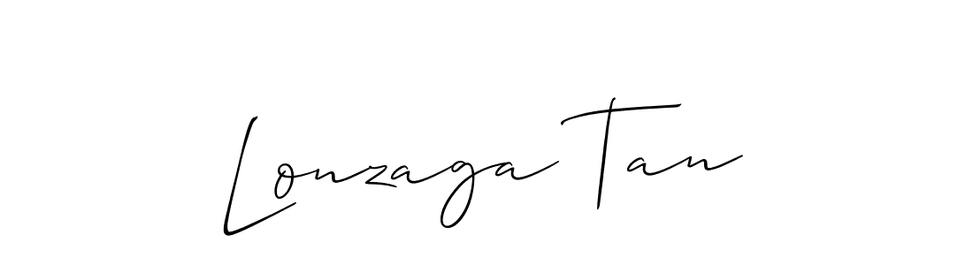 Design your own signature with our free online signature maker. With this signature software, you can create a handwritten (Allison_Script) signature for name Lonzaga Tan. Lonzaga Tan signature style 2 images and pictures png