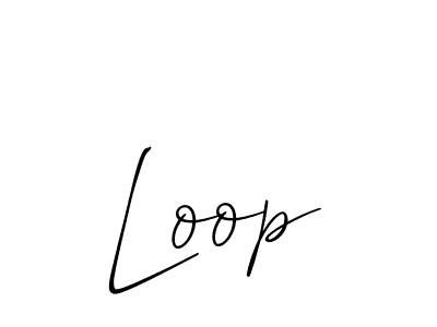 Use a signature maker to create a handwritten signature online. With this signature software, you can design (Allison_Script) your own signature for name Loop. Loop signature style 2 images and pictures png