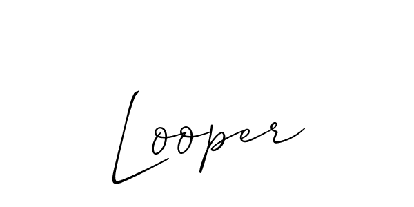 Create a beautiful signature design for name Looper. With this signature (Allison_Script) fonts, you can make a handwritten signature for free. Looper signature style 2 images and pictures png