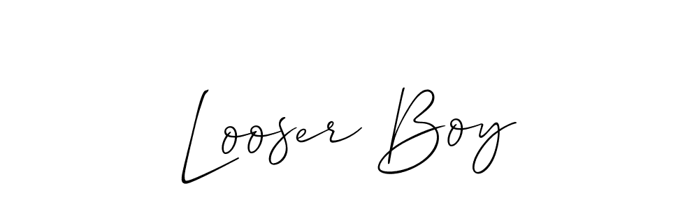Also we have Looser Boy name is the best signature style. Create professional handwritten signature collection using Allison_Script autograph style. Looser Boy signature style 2 images and pictures png