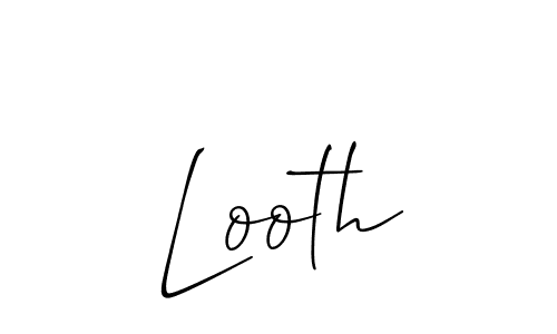 How to make Looth name signature. Use Allison_Script style for creating short signs online. This is the latest handwritten sign. Looth signature style 2 images and pictures png