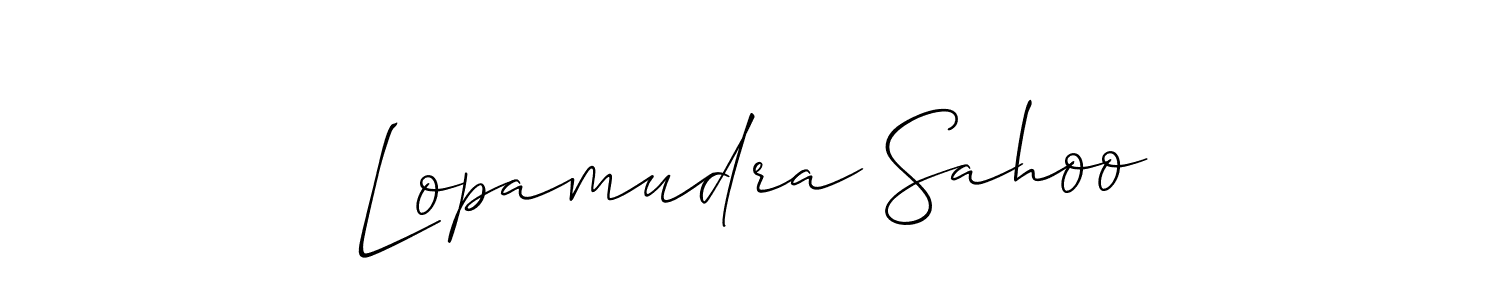 This is the best signature style for the Lopamudra Sahoo name. Also you like these signature font (Allison_Script). Mix name signature. Lopamudra Sahoo signature style 2 images and pictures png