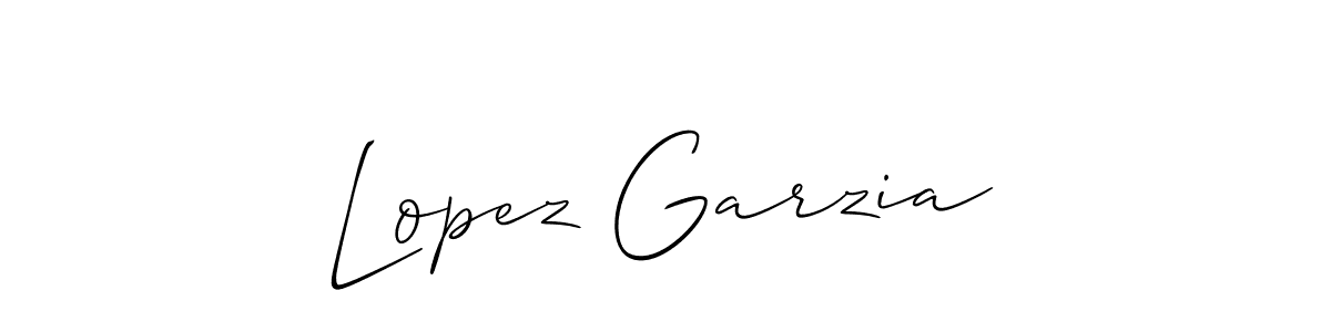 Best and Professional Signature Style for Lopez Garzia. Allison_Script Best Signature Style Collection. Lopez Garzia signature style 2 images and pictures png