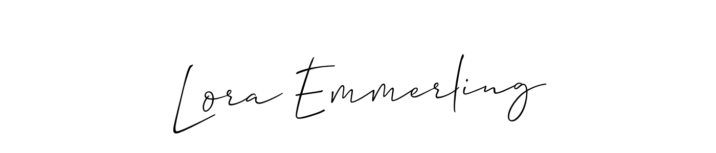 Best and Professional Signature Style for Lora Emmerling. Allison_Script Best Signature Style Collection. Lora Emmerling signature style 2 images and pictures png