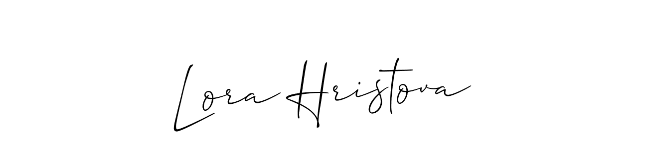 Make a beautiful signature design for name Lora Hristova. Use this online signature maker to create a handwritten signature for free. Lora Hristova signature style 2 images and pictures png