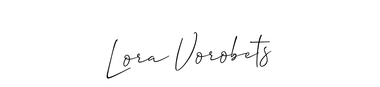 Here are the top 10 professional signature styles for the name Lora Vorobets. These are the best autograph styles you can use for your name. Lora Vorobets signature style 2 images and pictures png