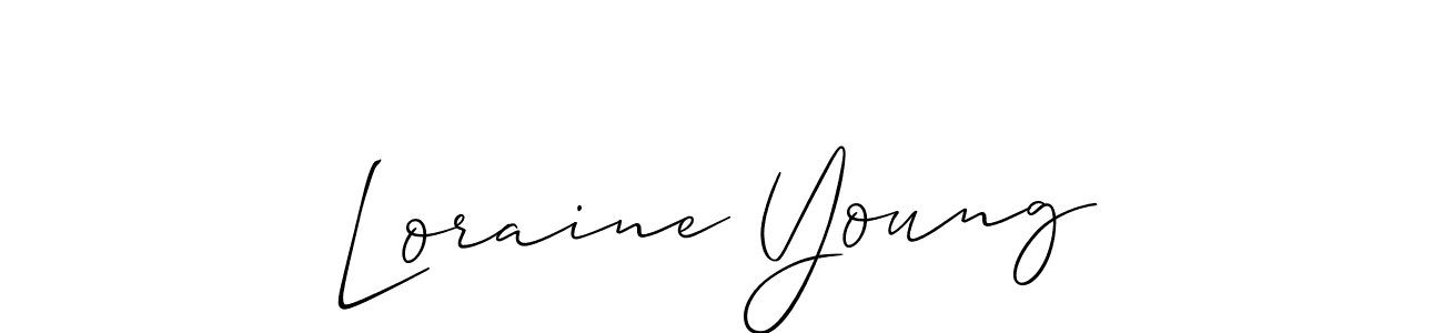 See photos of Loraine Young official signature by Spectra . Check more albums & portfolios. Read reviews & check more about Allison_Script font. Loraine Young signature style 2 images and pictures png