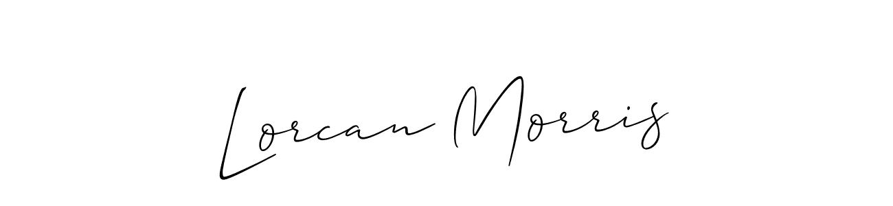 The best way (Allison_Script) to make a short signature is to pick only two or three words in your name. The name Lorcan Morris include a total of six letters. For converting this name. Lorcan Morris signature style 2 images and pictures png