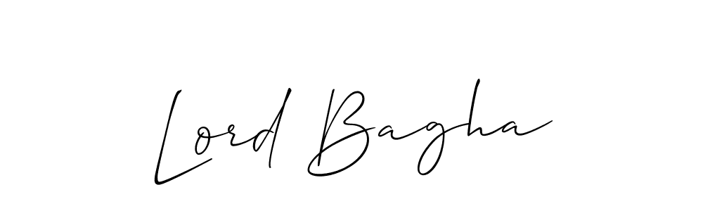 Also we have Lord Bagha name is the best signature style. Create professional handwritten signature collection using Allison_Script autograph style. Lord Bagha signature style 2 images and pictures png