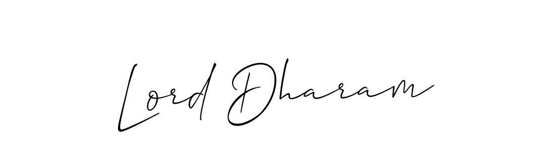 Design your own signature with our free online signature maker. With this signature software, you can create a handwritten (Allison_Script) signature for name Lord Dharam. Lord Dharam signature style 2 images and pictures png