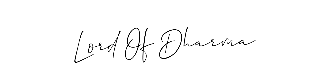 Similarly Allison_Script is the best handwritten signature design. Signature creator online .You can use it as an online autograph creator for name Lord Of Dharma. Lord Of Dharma signature style 2 images and pictures png