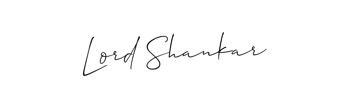 Also we have Lord Shankar name is the best signature style. Create professional handwritten signature collection using Allison_Script autograph style. Lord Shankar signature style 2 images and pictures png