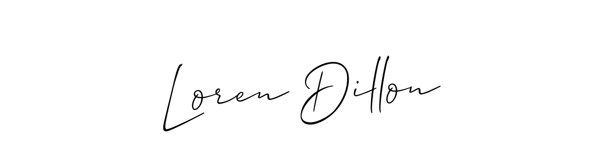 Best and Professional Signature Style for Loren Dillon. Allison_Script Best Signature Style Collection. Loren Dillon signature style 2 images and pictures png