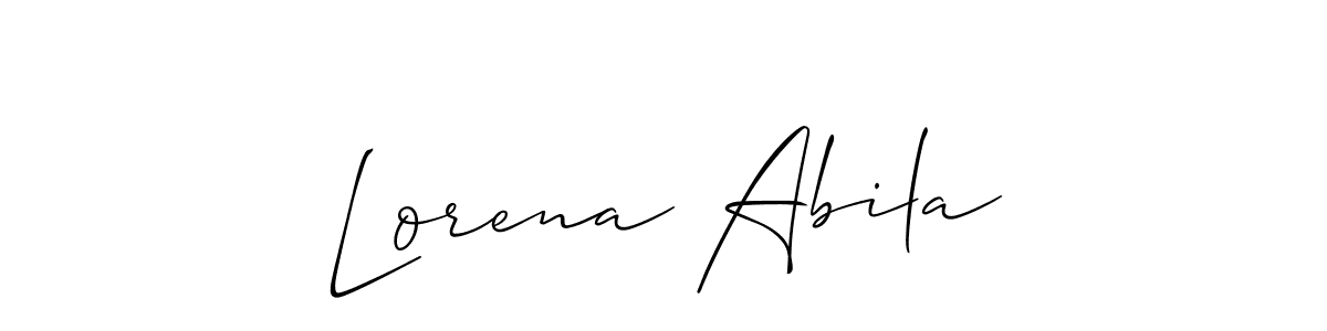 Create a beautiful signature design for name Lorena Abila. With this signature (Allison_Script) fonts, you can make a handwritten signature for free. Lorena Abila signature style 2 images and pictures png