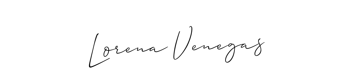 Also we have Lorena Venegas name is the best signature style. Create professional handwritten signature collection using Allison_Script autograph style. Lorena Venegas signature style 2 images and pictures png