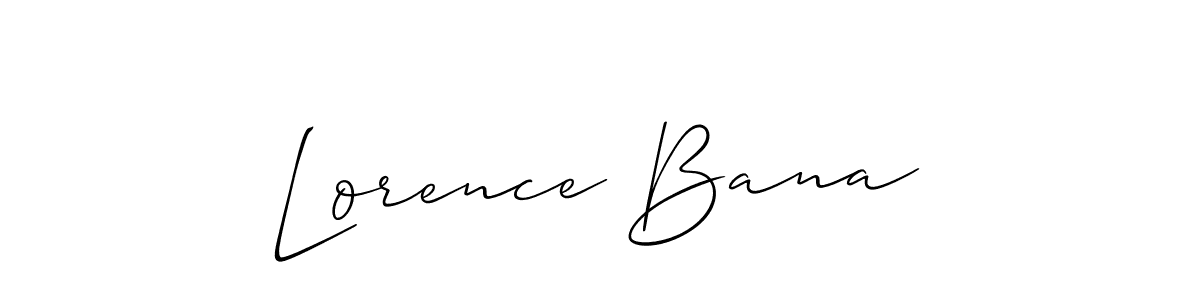 Also You can easily find your signature by using the search form. We will create Lorence Bana name handwritten signature images for you free of cost using Allison_Script sign style. Lorence Bana signature style 2 images and pictures png