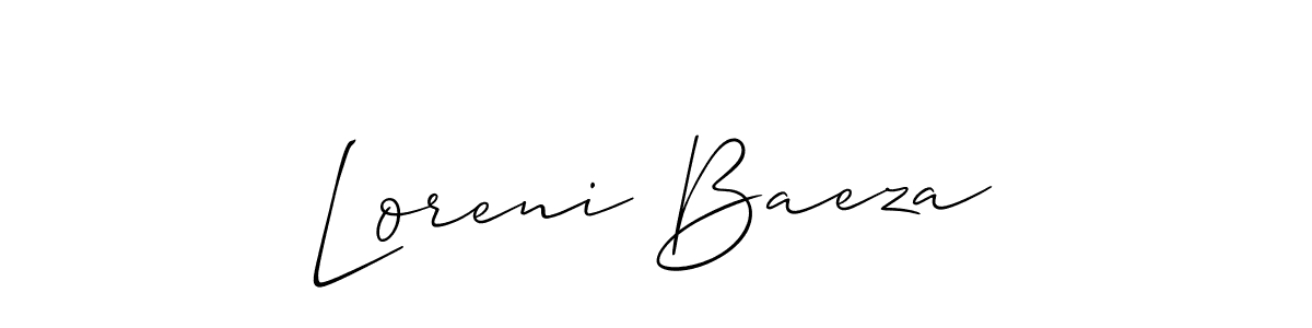 Once you've used our free online signature maker to create your best signature Allison_Script style, it's time to enjoy all of the benefits that Loreni Baeza name signing documents. Loreni Baeza signature style 2 images and pictures png