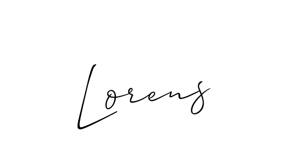 Once you've used our free online signature maker to create your best signature Allison_Script style, it's time to enjoy all of the benefits that Lorens name signing documents. Lorens signature style 2 images and pictures png
