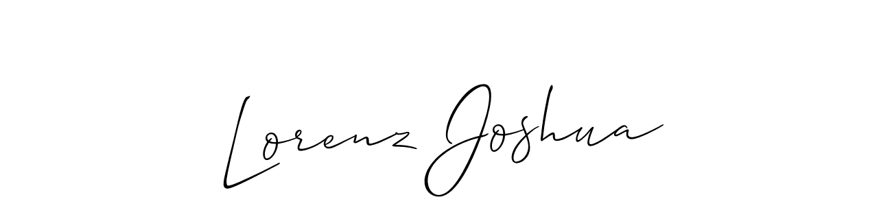 How to make Lorenz Joshua name signature. Use Allison_Script style for creating short signs online. This is the latest handwritten sign. Lorenz Joshua signature style 2 images and pictures png