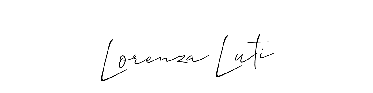 Check out images of Autograph of Lorenza Luti name. Actor Lorenza Luti Signature Style. Allison_Script is a professional sign style online. Lorenza Luti signature style 2 images and pictures png