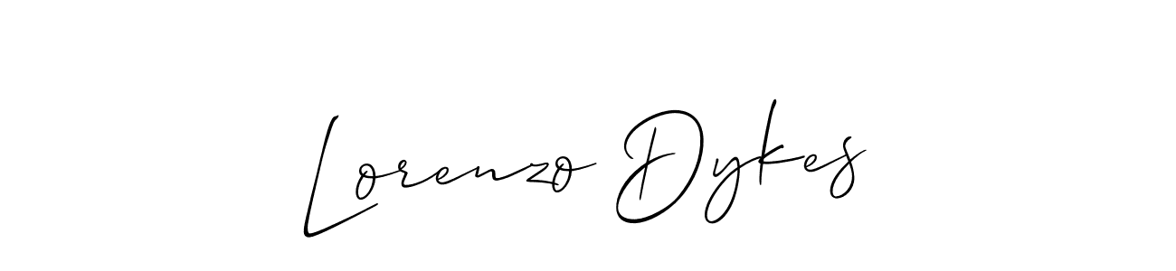 Also we have Lorenzo Dykes name is the best signature style. Create professional handwritten signature collection using Allison_Script autograph style. Lorenzo Dykes signature style 2 images and pictures png