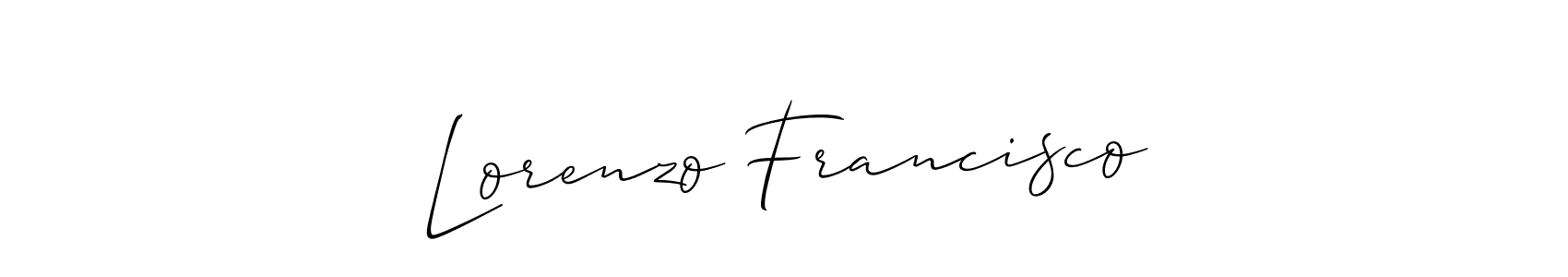 Make a beautiful signature design for name Lorenzo Francisco. Use this online signature maker to create a handwritten signature for free. Lorenzo Francisco signature style 2 images and pictures png