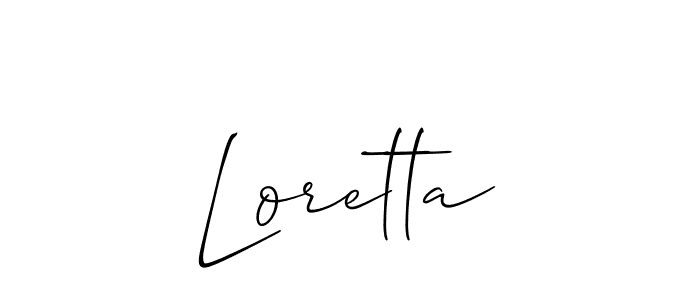 How to Draw Loretta signature style? Allison_Script is a latest design signature styles for name Loretta. Loretta signature style 2 images and pictures png