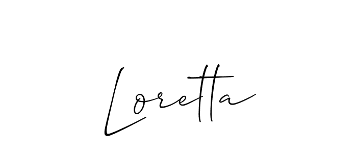 Make a short Loretta signature style. Manage your documents anywhere anytime using Allison_Script. Create and add eSignatures, submit forms, share and send files easily. Loretta signature style 2 images and pictures png