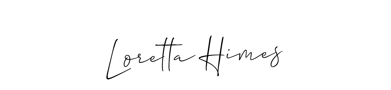 You can use this online signature creator to create a handwritten signature for the name Loretta Himes. This is the best online autograph maker. Loretta Himes signature style 2 images and pictures png