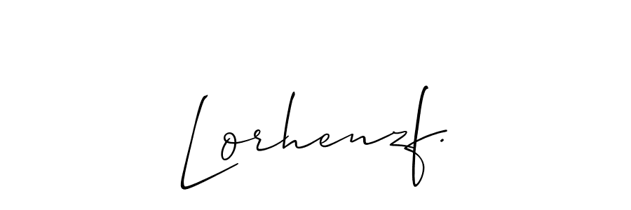 Use a signature maker to create a handwritten signature online. With this signature software, you can design (Allison_Script) your own signature for name Lorhenzf.. Lorhenzf. signature style 2 images and pictures png