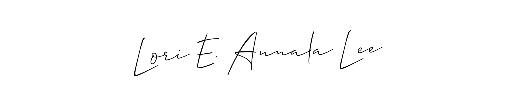 Once you've used our free online signature maker to create your best signature Allison_Script style, it's time to enjoy all of the benefits that Lori E. Annala Lee name signing documents. Lori E. Annala Lee signature style 2 images and pictures png