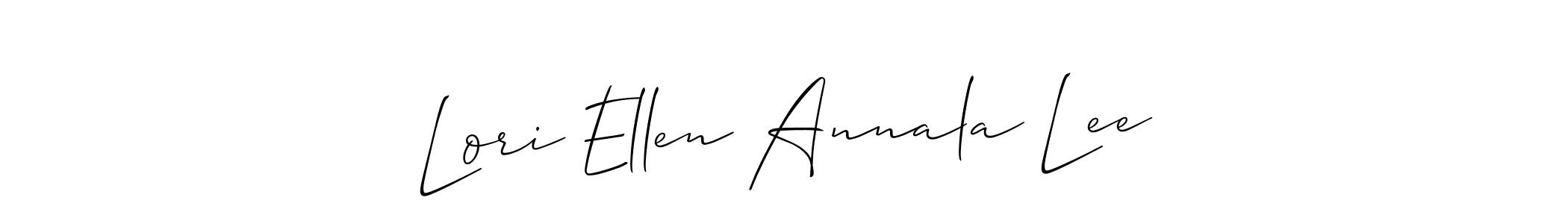 Lori Ellen Annala Lee stylish signature style. Best Handwritten Sign (Allison_Script) for my name. Handwritten Signature Collection Ideas for my name Lori Ellen Annala Lee. Lori Ellen Annala Lee signature style 2 images and pictures png
