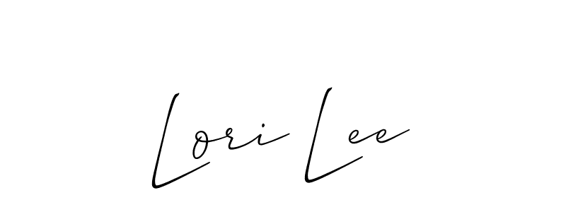 The best way (Allison_Script) to make a short signature is to pick only two or three words in your name. The name Lori Lee include a total of six letters. For converting this name. Lori Lee signature style 2 images and pictures png