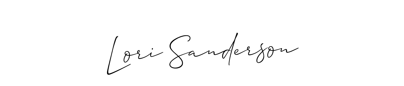 Also we have Lori Sanderson name is the best signature style. Create professional handwritten signature collection using Allison_Script autograph style. Lori Sanderson signature style 2 images and pictures png