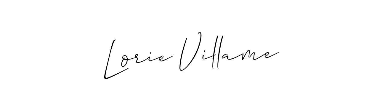 Once you've used our free online signature maker to create your best signature Allison_Script style, it's time to enjoy all of the benefits that Lorie Villame name signing documents. Lorie Villame signature style 2 images and pictures png