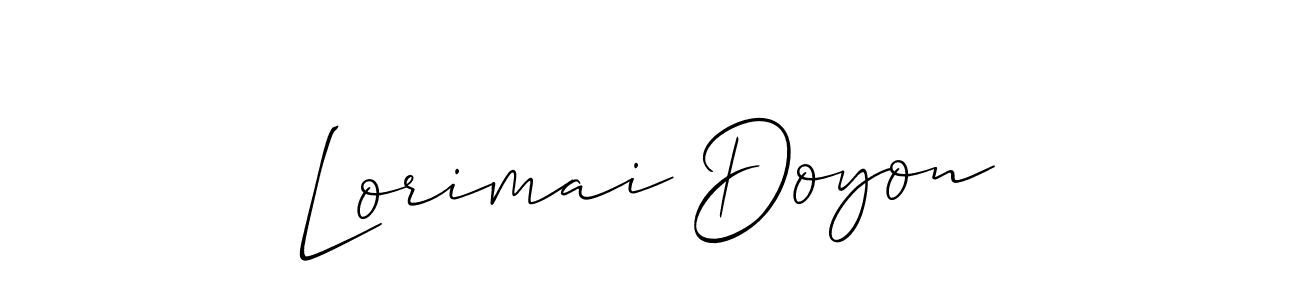 Make a short Lorimai Doyon signature style. Manage your documents anywhere anytime using Allison_Script. Create and add eSignatures, submit forms, share and send files easily. Lorimai Doyon signature style 2 images and pictures png