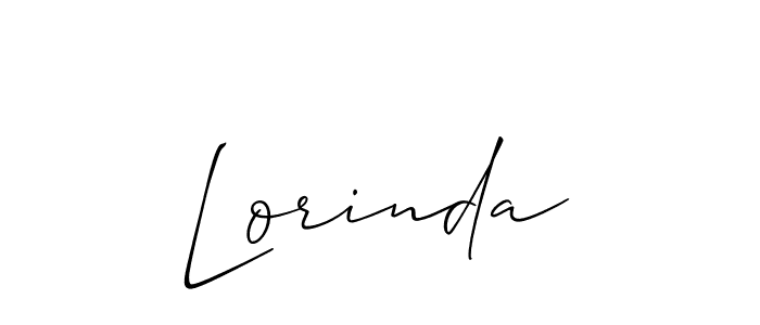 Also we have Lorinda name is the best signature style. Create professional handwritten signature collection using Allison_Script autograph style. Lorinda signature style 2 images and pictures png