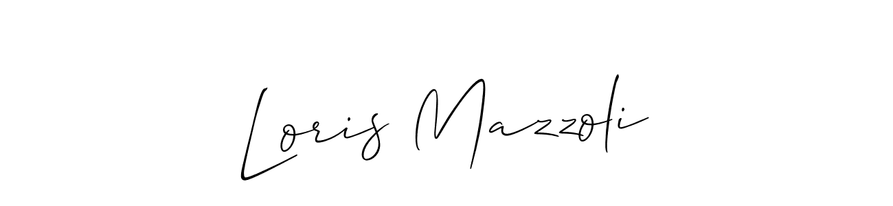 Design your own signature with our free online signature maker. With this signature software, you can create a handwritten (Allison_Script) signature for name Loris Mazzoli. Loris Mazzoli signature style 2 images and pictures png