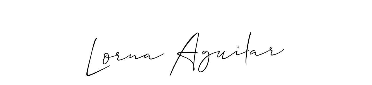 Similarly Allison_Script is the best handwritten signature design. Signature creator online .You can use it as an online autograph creator for name Lorna Aguilar. Lorna Aguilar signature style 2 images and pictures png