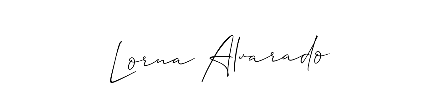 How to Draw Lorna Alvarado signature style? Allison_Script is a latest design signature styles for name Lorna Alvarado. Lorna Alvarado signature style 2 images and pictures png