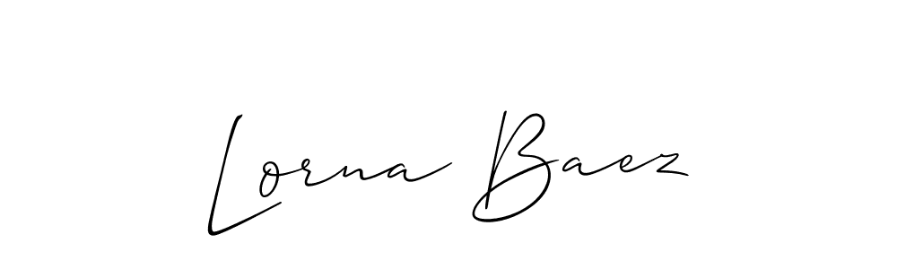 How to Draw Lorna Baez signature style? Allison_Script is a latest design signature styles for name Lorna Baez. Lorna Baez signature style 2 images and pictures png