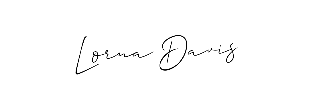 Create a beautiful signature design for name Lorna Davis. With this signature (Allison_Script) fonts, you can make a handwritten signature for free. Lorna Davis signature style 2 images and pictures png