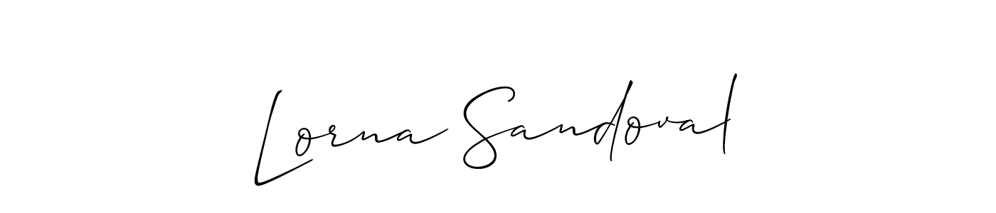 How to make Lorna Sandoval signature? Allison_Script is a professional autograph style. Create handwritten signature for Lorna Sandoval name. Lorna Sandoval signature style 2 images and pictures png