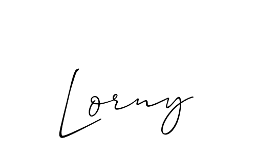 You should practise on your own different ways (Allison_Script) to write your name (Lorny) in signature. don't let someone else do it for you. Lorny signature style 2 images and pictures png