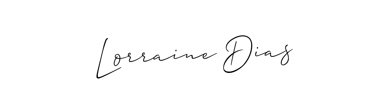 Use a signature maker to create a handwritten signature online. With this signature software, you can design (Allison_Script) your own signature for name Lorraine Dias. Lorraine Dias signature style 2 images and pictures png